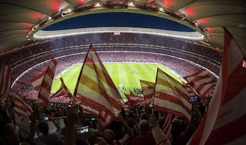 Wanda Metropolitano prior to the La Liga 2017-18 match between Atletico de Madrid and Malaga