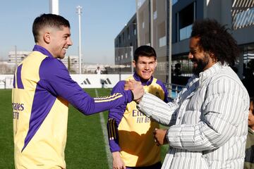 Fede Valverde, Fran García y Marcelo.