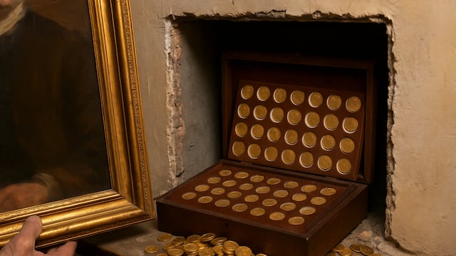 Hidden treasure: rare coin collection found behind painting sells for nearly $3.5 million