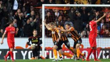El Liverpool cae ante el Hull y pierde el tren de la Champions