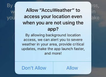 Esta app para ver el tiempo en el móvil te está espiando