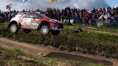 Meeke, con su Citro&euml;n en Portugal.