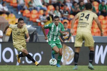 Daniel Muñoz, al minuto 35, anotó el único gol del compromiso en el Atanasio Girardot. Los verdes sumaron tres puntos que los aseguran como líderes del torneo.