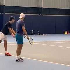 Presente y futuro el tenis español: Nadal ejerce de maestro con Jaume Munar