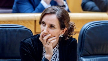 La ministra de Sanidad, Mónica García, durante una sesión de control al Gobierno en el Senado, a 3 de marzo de 2026, en Madrid (España). La sesión está centrada en la financiación exterior, migraciones y memoria democrática, entre otras cuestiones. Además, incluye interpelaciones sobre transparencia y presas, y mociones sobre carreteras, movilidad en Catalunya y Rodalies de Catalunya.
03 MARZO 2026;SENADO;SESIÓN DE CONTROL;SENADORES;MINISTROS;POLÍTICA;OPOSICIÓN;MINISTRO;MINISTRA;
Ricardo Rubio / Europa Press
03/03/2026