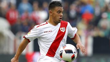 Fran Beltrán, durante un partido del Rayo.