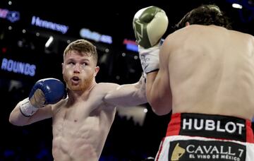 El dominio aplastante de Canelo sobre Chávez Jr. en imágenes