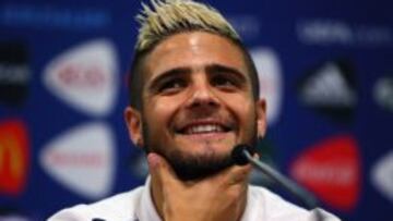 El delantero del Nápoles y de la selección Sub-21 de Italia, Insigne.