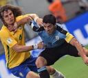 Suárez lideró la reacción de Uruguay para igualar en Brasil
