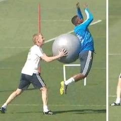 Protección de balón y fortaleza física: Vinicius Jr. y su curioso entrenamiento en solitario