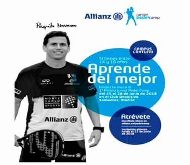 Allianz y Paquito Navarro crean el Allianz Junior Padel Camp