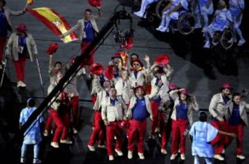 La delegación española en la inauguración de los Juegos Paralímpicos de Río 2016