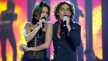 Chenoa y Bisbal en la primera edición de 'Operación Triunfo'.