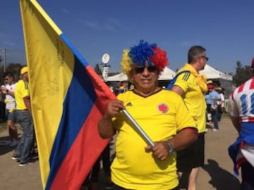 Imágenes de hinchas Colombia - Paraguay en Copa América