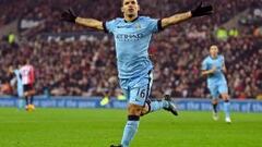 El City de Pellegrini goleó al Sunderland y se acerca al líder