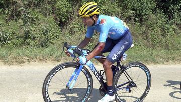 Nairo se lamentó tras su caída: "No podía ponerme de pie"