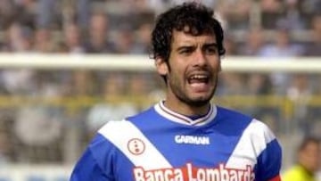 <b> INOCENTE.</b> Guariola durante un partido de la liga italiana con en Brescia en la temporada 2001.
