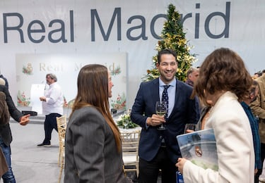 Aloysio Araujo, director general de Deportes de Prisa Media, en la comida de medios que ofreció el Real Madrid.