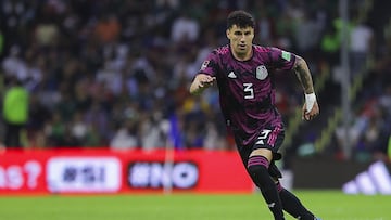 <br><br>
Jorge Sanchez de Mexico durante el partido Mexico (Seleccion Mexicana) vs Estados Unidos (USA), correspondiente a la Clasificacion Mundial de la CONCACAF camino a la Copa Mundial de la FIFA Qatar 2022, en el Estadio Azteca, el 24 de Marzo de 2021.