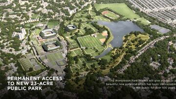 Imagen del nuevo proyecto que quiere desarrollar Wimbledon en el Wimbledon Park Golf Club.