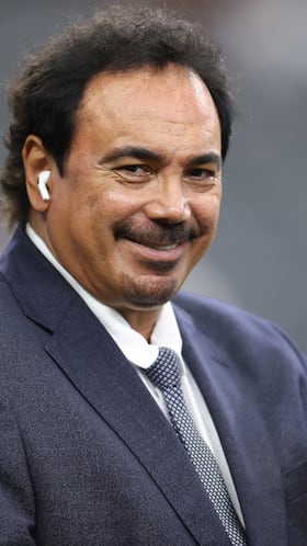 ARLINGTON, TEXAS - JULY 29: Former player Hugo Sanchez attends the pre-season friendly match between FC Barcelona and Real Madrid at AT&T Stadium on July 29, 2023 in Arlington, Texas. (Photo by Omar Vega/Getty Images)