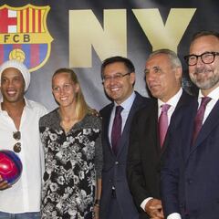 El Barça agradece a Raúl, sin citarlo, que fuese a Nueva York