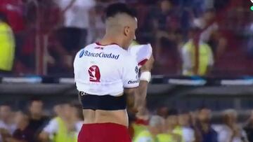 Lucas Barrios se perdió estos dos penales ante San Lorenzo