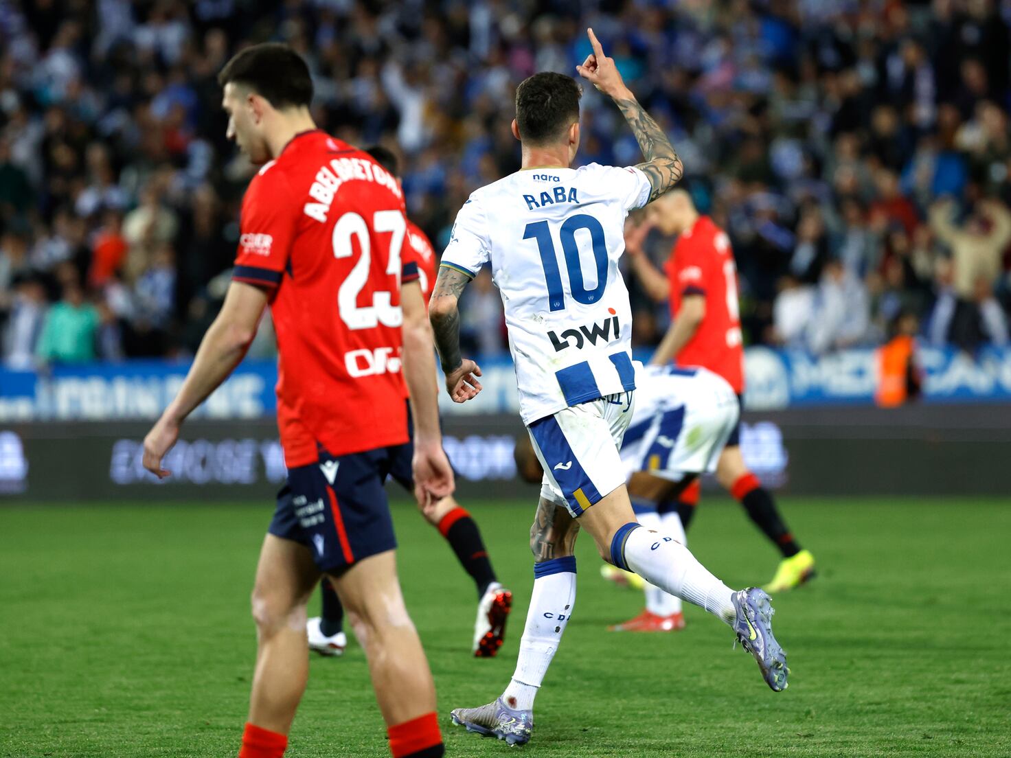 Leganés 1 - 1 Osasuna: Dani Raba celebrates