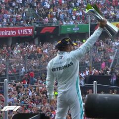 Podium del GP de México, único en la F1
