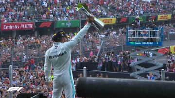 Podium del GP de México, único en la F1