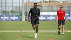 El Barça traza un plan de musculación para Dembélé