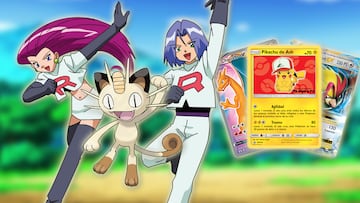 team rocket pokemon cartas pikachu meowth jessie james