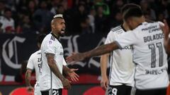 Futbol, Colo Colo vs Cobreloa.
Fecha 8, Campeonato Nacional 2024.
El jugador de Colo Colo Arturo Vidal es fotografiado contra Cobreloa durante el partido de primera division disputado en el estadio Monumental en Santiago, Chile.
15/04/2024
Jonnathan Oyarzun/Photosport

Football, Colo Colo vs Cobreloa.
8nd turn, 2024 National Championship.
Colo Colo's player Arturo Vidal is pictured against Cobreloa during the first division match held at the Monumental stadium in Santiago, Chile.
15/04/2024
Jonnathan Oyarzun/Photosport