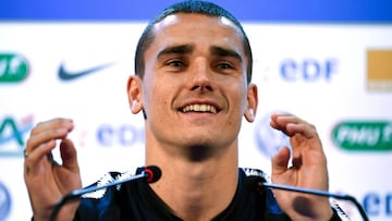 Griezmann en sala de prensa.