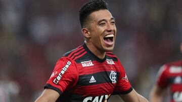 Fernando Uribe anot&oacute; gol en la victoria de Flamengo contra Paran&aacute; en la fecha 30 de la Serie A de Brasil en la que el equipo de R&iacute;o de Janeiro es segundo.