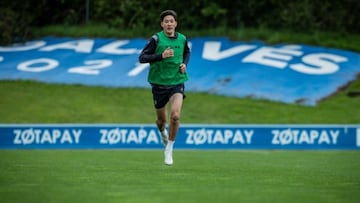 Hara, en la ciudad deportiva albiazul