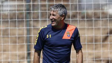 Quique Setién: "No contemplo entrenar al Barcelona"