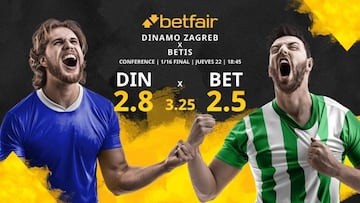 GNK Dinamo Zagreb vs. Real Betis Balompié: horario, TV, estadísticas, cuadro y pronósticos