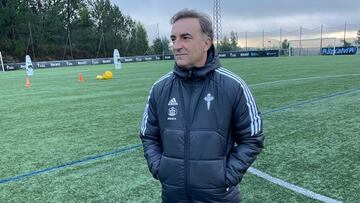 Carlos Carvalhal, en las instalaciones deportivas de A Madroa.