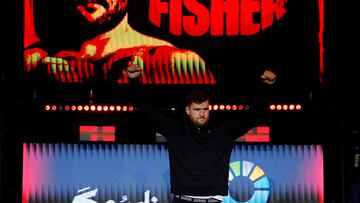 Boxing - Oleksandr Usyk v Tyson Fury - Heavyweight World Title - Grand Arrivals - Riyadh, Saudi Arabia - December 17, 2024 Johnny Fisher during the grand arrivals Action Images via Reuters/Andrew Couldridge