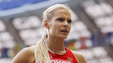 La saltadora de longitud rusa Darya Klishina.