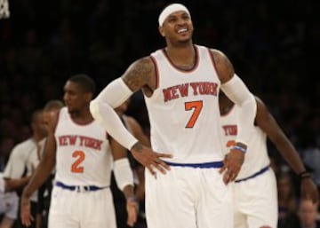 Carmelo Anthony. Partido San Antonio Spurs-New York Knicks.