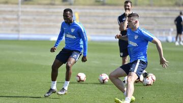 ENTRENAMIENTO MALAGA-CF. kon&Atilde;&copy; y harper.