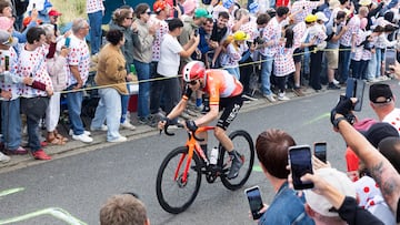 Carlos Rodríguez sufre y el Movistar se “adapta” al nuevo ciclismo