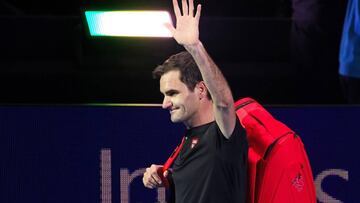 November 16, 2019 - London, United Kingdom: ATP Finals. Roger Federer of Switzerland before the match against Stefanos Tsitsipas of Greece. November 16 2019. United Kingdom, London (Arata Yamaoka/Kommersant/Contacto) 18/11/2019 ONLY FOR USE IN SPAIN