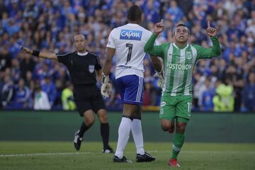 Con goles de Vladimir Hernández y Roberto Ovelar, Millonarios y Nacional igualaron 1-1 en partido valido por la fecha 9 de la Liga Águila. Wuilker Fariñez fue la figura.