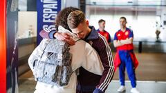 La llegada de los jugadores de la Selección a la concentración