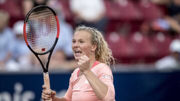 Katerina Siniakova festeja su triunfo en Bastad. 