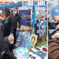 El gran homenaje a Maradona de los hinchas de Nápoles y Boca