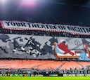 El tifo del Copenhague en la derrota del Manchester United en Champions